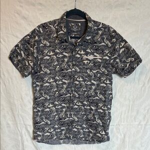 Stitches & Rivets Short-Sleeved Button-Down Shirt, Size M